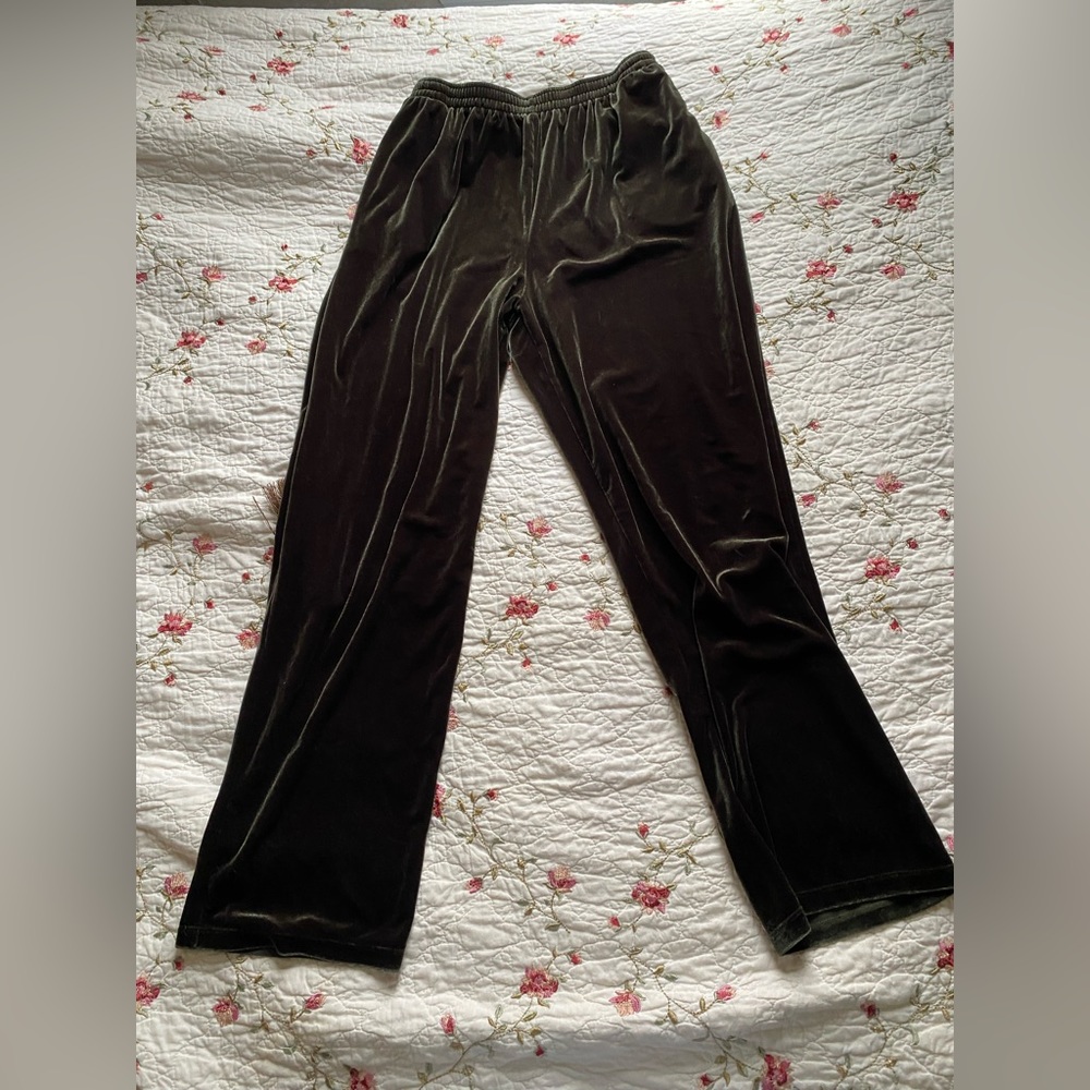 Vintage velvet High Rise Pants with pockets - Picture 5 of 6